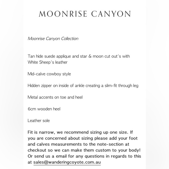 ❌SOLD❌Wandering Coyote x Rue De Seine Frontier NIB - Picture 6 of 14